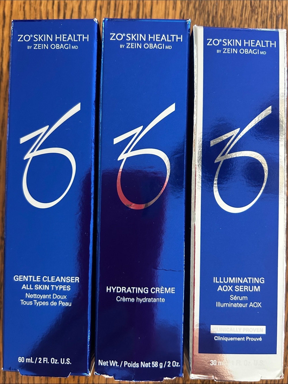 ZO Skin Health Hydrating Crème, Cleanser & AXO Serum